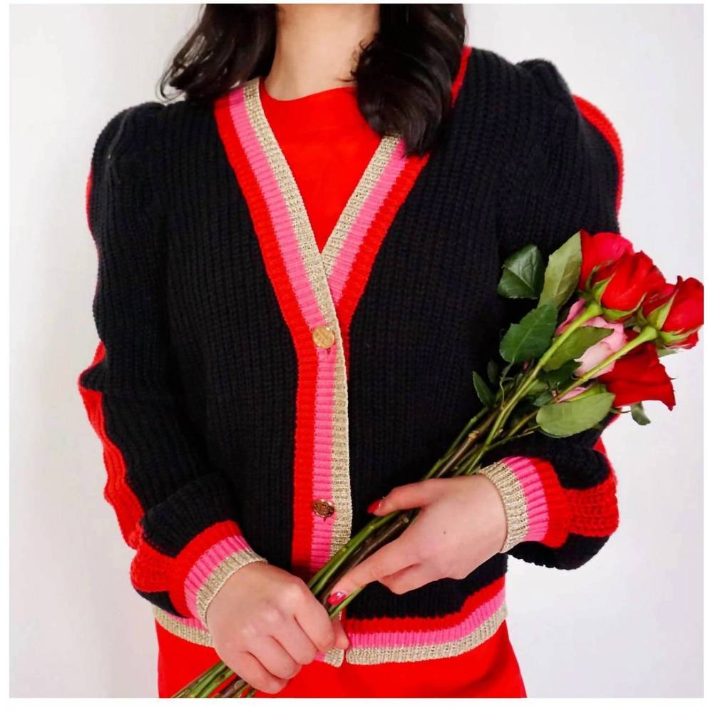 NEW EMILY MCCARTHY fairy lights cardigan in black